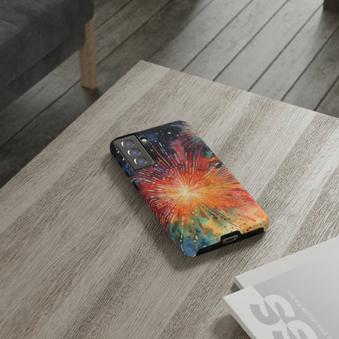 Summer Fireworks in Watercolor - Impact Resistant Phone Case